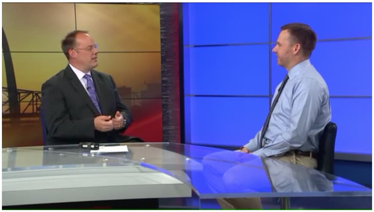 Dr. Kellerman sharing about Kellerman Cares on Fox 2 News