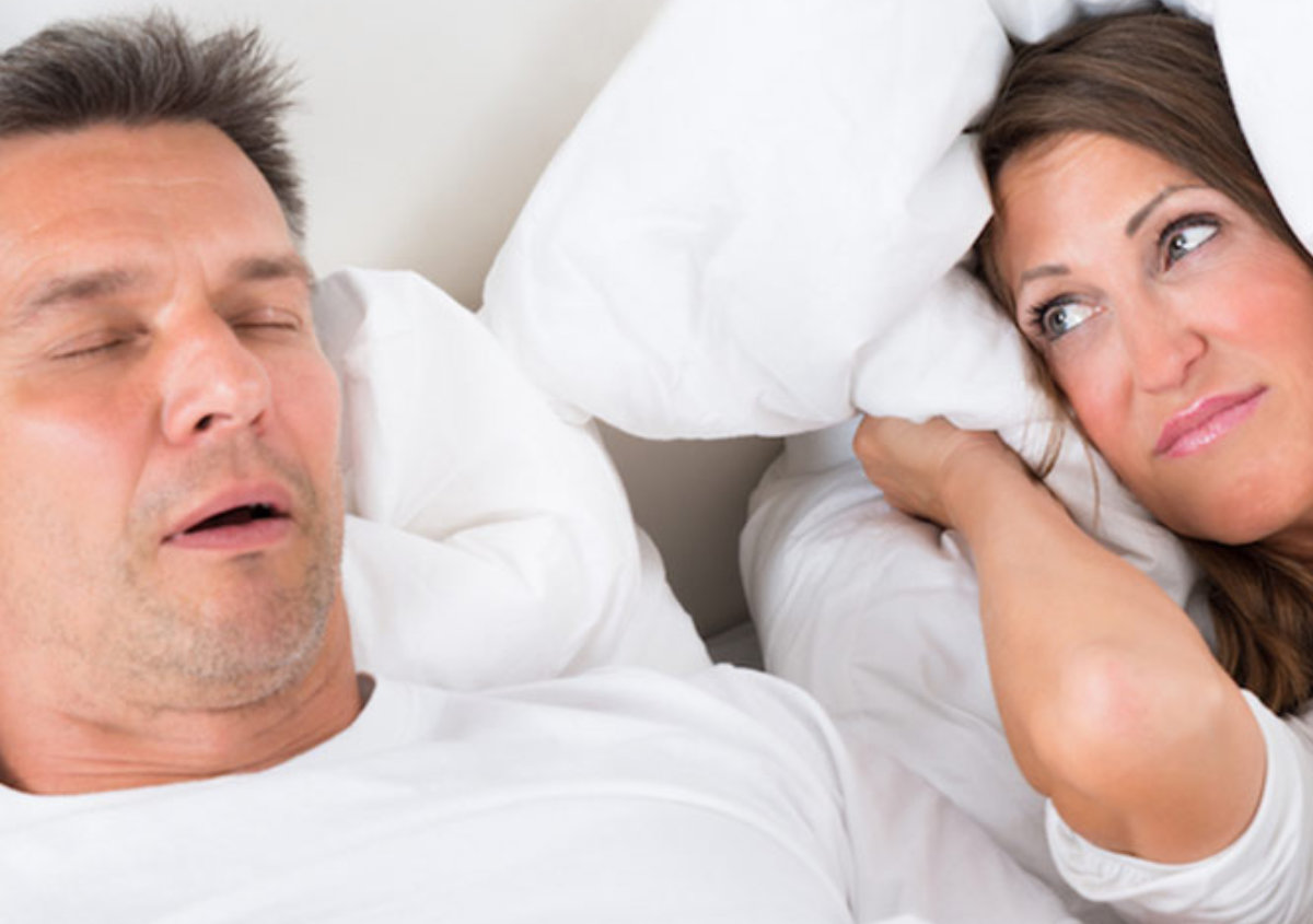 A couple is suffering from sleep apnea.